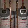 Gas fired water heaters installed in parallel